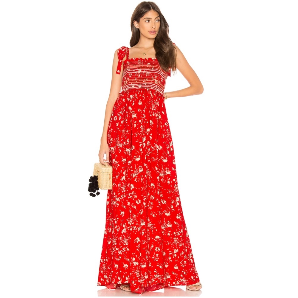 FREE PEOPLE Color My World Jumpsuit, Red, Sz XS